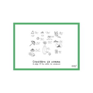 Carte Cahier de vacances