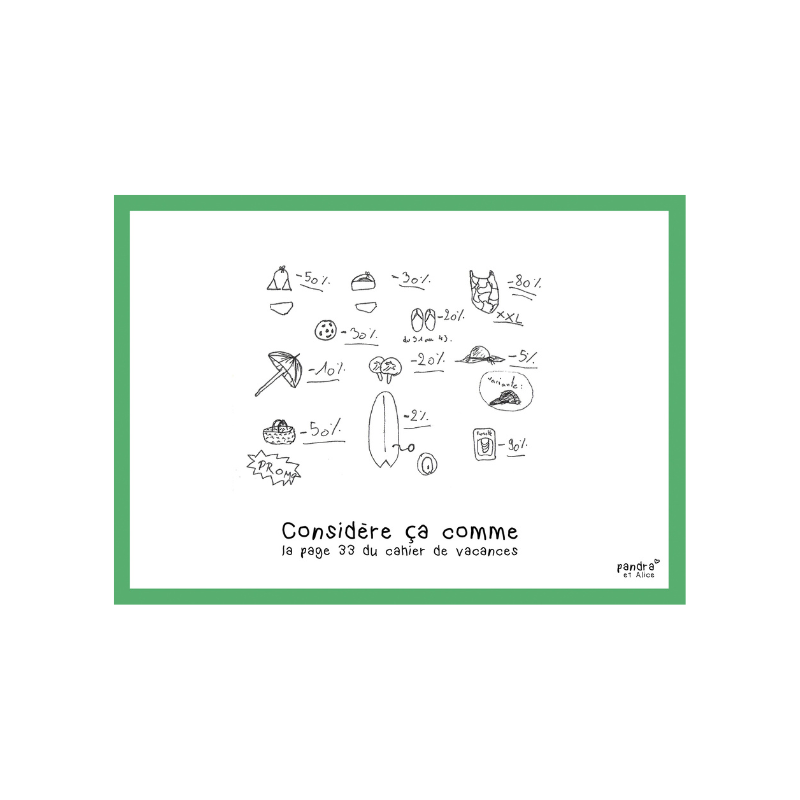 Carte Cahier de vacances