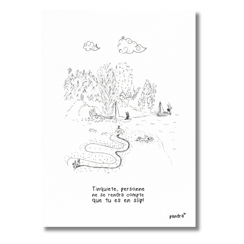 Carte Lac du Salagou en slip