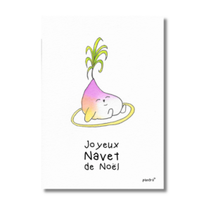 Carte Joyeux navet de Noël