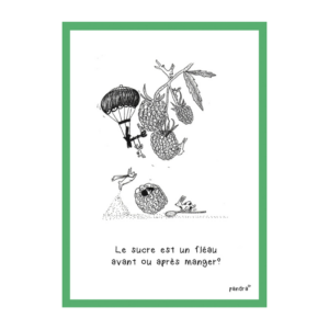 Carte Le sucre est un fléau