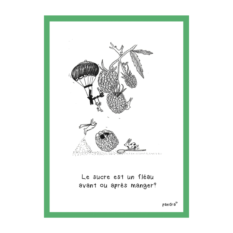 Carte Le sucre est un fléau