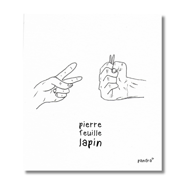 Carte Pierre feuille lapin