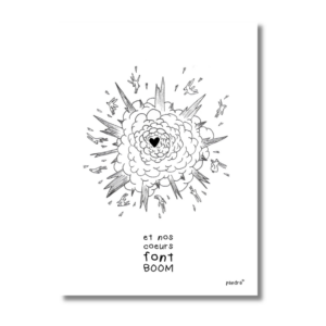 Carte Et nos coeurs font BOOM